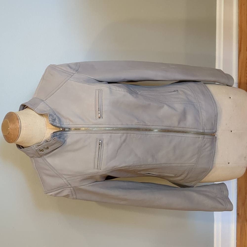 Vera Pelle Italian Genuine Leather Moto Jacket M